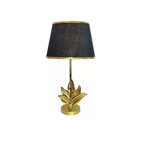 Top Trending Creative Vintage Metal Golden Tree Table <b>Lamp</b> With Black Shade Sample Available in INDIA Handmade Design - Product Image 2