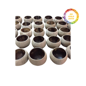 Tazón Tradicional de Cáscara de Coco Hecho a Mano por Artesanos, Diseño Ligero No Tóxico, 10-12 cm de Diámetro para un Embalaje de Estilo Natural - Product Image 6