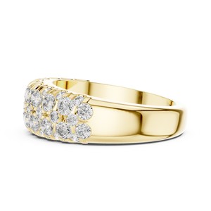 Wide Pave Band Moissanite <b>Ring</b> 925 Sterling Silver Bridal Fine Jewelry Wholesale Eternity <b>Stacking</b> U Cut - Product Image 5