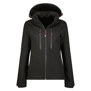 Veste Softshell pour femmes, tissu en toile fini pour l'hiver, durable, coupe-vent, imperméable, respirant pour une utilisation en extérieur - Product Image 5
