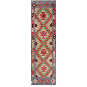 Tapis de couloir Maimana Afghanistan Kilim 291 x 86 cm - Product Image 1