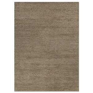 Alfombra Aprezo Verde Hecha a Mano con Lana, Bambú y Seda, Modelo Akwz-1001, Rectangular, Abstracta, para el Hogar, Pasillo, 10 mm, Alfombra para Habitación, Alfombras Jaipur ZA - Product Image 1