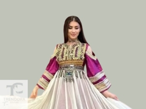 Афганское вышитое платье макси ручной работы, яркое традиционное бохо-платье для женщин |   Элегантное этническое платье - Product Image 4