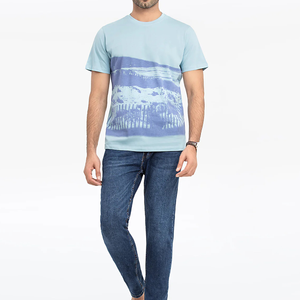 Camiseta de algodón 100% para hombre más vendida, camiseta de manga corta de punto personalizada con nuevos diseños para camisetas de uso diario - Product Image 2