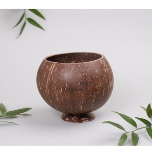 Bols en noix de coco faits à la main avec cuillère en bois poli Bol à salade de fruits naturels écologiques pour les mariages disponibles pour la vente en gros - Product Image 5