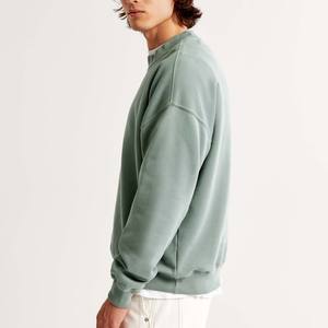 Sweat-shirt pour homme de qualité supérieure personnalisé, coton côtelé, col rond, streetwear, épaules tombantes, pull-over, sweat-shirts pour homme - Product Image 4