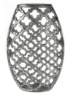 Florero decorativo para el hogar florero de mesa de aluminio Coral plateado regalo de boda y centro de mesa florero de Metal hecho a mano - Product Image 6