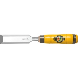 Ciseau de charpentier robuste B.32mm avec manche en hêtre et 2 pinces en acier, version cerisier, Ciseaux et poinçons - Product Image 1