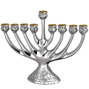 Portavelas DE BODA Centros de mesa Candelabro Metal 9 brazos Portavelas para decoración del hogar - Product Image 1