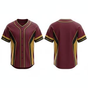 Uniformes de baseball imprimés entièrement personnalisables Tissu de qualité supérieure Conception durable Respirant Séchage rapide pour adultes unisexes École Club - Product Image 4
