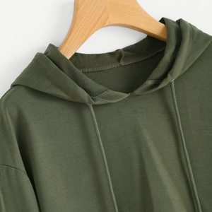 เสื้อฮู้ด2023ผู้หญิงขนแกะถักสีแดงที่กำหนดเองได้เสื้อครอปแบบลำลองเสื้อครอปแบบฮิปฮอปของผู้หญิง - Product Image 6