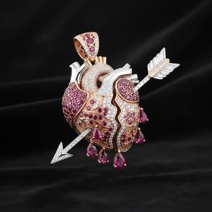 Pendentif personnalisé de luxe en moissanite VVS, argent 925, bijoux fins tendance, pendentif hip-hop personnalisé - Product Image 3