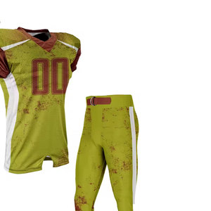 Uniforme de football américain à bas prix, fabriqué en 100 % polyester, faible MOQ - Product Image 2