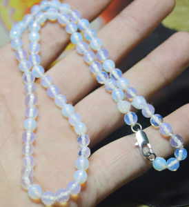 Newly Opal Beaded Necklace Round <b>Crystal</b> Religious Islam Prayer Jewelry Unisex Fashion Necklaces for Woman - Product Image 5