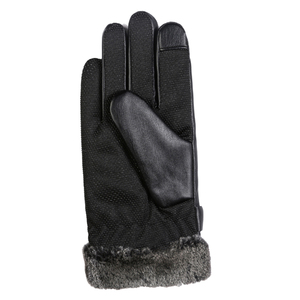 100% Genuine Sheepskin Leather <b>Thermal</b> <b>Gloves</b> Fur Lining Touchscreen Eco-Friendly Winter Warm Fashion Cycling Driving Unisex - Product Image 2