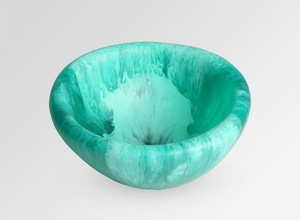 Bol et plat de service en résine fabriqués en Inde - Passe au lave-vaisselle - Design moderne européen personnalisable pour la maison et les fêtes - Product Image 6