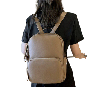 Mochila para Portátil de Cuero Genuino, Estilo Moderno, Impermeable, Minimalista, Marrón, Bolsa de Viaje de Poliéster, Personalizable, Venta al Por Mayor, Nueva Llegada 2026 - Product Image 5