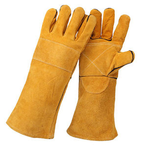 Conception unique Meilleurs gants de soudage en cuir de qualité supérieure Arrivée Résistance à la chaleur Gants de sécurité raisonnables Résistance à la chaleur personnalisée - Product Image 5