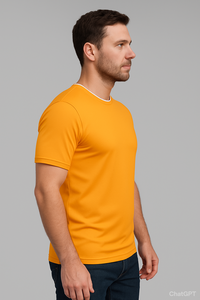 T-shirts à col rond imprimés à prix d'usine pour hommes avec logos, design et tissu personnalisés - Product Image 5