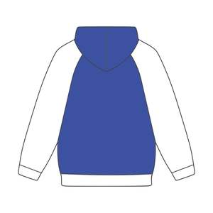 Phi Beta Sigma blu corpo bianco maniche Raglan felpa con cappuccio greco confraternita abbigliamento Custom Divine Nine HBCU Life abbigliamento - Product Image 3