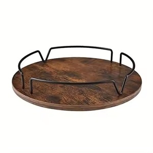 Susan paresseuse en bois de qualité superfine avec support en métal de couleur noire moderne disponible à un prix abordable et raisonnable pour la vente - Product Image 2