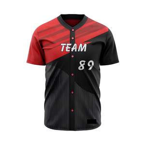 Meilleure vente Ensemble de vêtements de sport de baseball et softball pour hommes personnalisé Maillot doux respirant Sublimation de logo brodé pour porter en équipe - Product Image 4