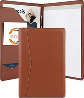 Carpeta de Presentación de Cuero PU Tamaño A4, con Bolsillos para Documentos, Porta Tarjetas, Cierre de Cremallera, Colores Personalizados, Impresión en Relieve CROSS