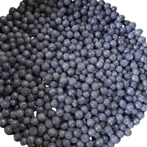 Cuentas de cristal azul hechas a mano, cuentas de cristal de color personalizado de 8mm y 6mm para la fabricación de joyas, directo del exportador del fabricante - Product Image 1