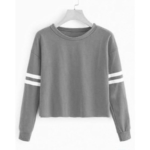 <b>Crop</b> <b>Top</b> Sweatshirt <b>With</b> Good Quality in Low Moqs for Women <b>Top</b> 100% Cotton Material Women Sweatshirt - Product Image 4