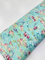 Tissu en crêpe de viscose pur imprimé numérique floral de luxe, doux, léger, fluide, respirant, pour robe, largeur 44 pouces