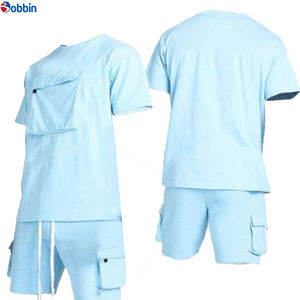 New Arrival Customized Top Quality Summer Men's T-shirt <b>and</b> <b>Shorts</b> <b>Set</b> Men Custom Logo Blank <b>Tshirt</b> <b>and</b> <b>Shorts</b> 2Pcs Tracksuit - Product Image 5