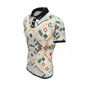 Tissu en toile confortable pour hommes pour polos, fabriqué sur mesure avec un design solide, impression sublimée, t-shirt de golf, vente en gros P - Product Image 5