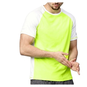 เสื้อยืดผู้ชายผ้าคอตตอนสีเขียว C ระบายอากาศได้ดีเสื้อยืดกีฬาทรงสลิมฟิตลำลองคอกลมสีเขียว100% - Product Image 1