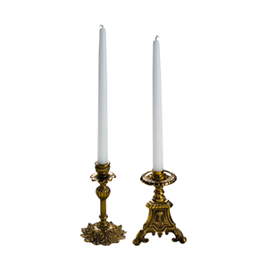 ชุดเชิงเทียนโบราณดีไซน์ทันสมัย 2 ชิ้นสําหรับตกแต่งคริสต์มาสทําจากโลหะบริสุทธิ์รูปร่างที่กําหนดเองมีจําหน่ายขายส่ง - Product Image 1