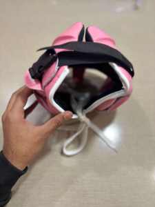 Protège-tête de boxe rose de haute qualité, protège-tête de boxe premium, protège-tête de boxe et de karaté, protège-joues, demi-visage - Product Image 6