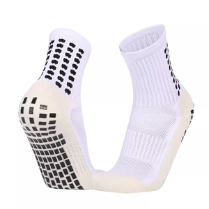 <b>Best</b> Design Football Grip <b>Socks</b> Cotton Material <b>Men</b> Youth Sport Long Knee High Soccer Custom Color Bottom OEM Customized - Product Image 3