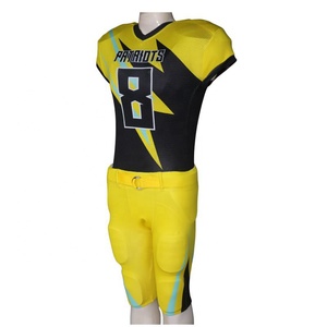 Custom Made Sublimation Printed Short Sleeve American <b>Football</b> Jersey Uniform for Men with Customizable Design - Product Image 2