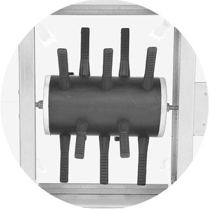 Attrezzatura per la macellazione di alta qualità Made in Italy CE piccola SPIUMETTA manuale a rulli rotanti per pollame e giochi SPIUMETTA - Product Image 3