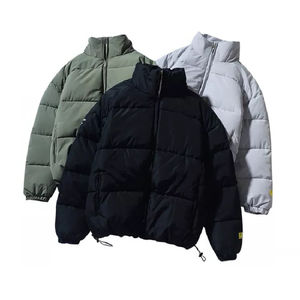 Manteaux chauds légers d'extérieur avec logo personnalisé Manteau d'hiver en duvet de bulles d'air pour hommes Vestes en coton - Product Image 3