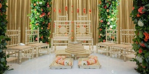 Conjunto de silla Mandap de boda de último diseño, sillas Mandap de Ceremonia de matrimonio hindú, silla Mandaps tallada en madera para boda - Product Image 3