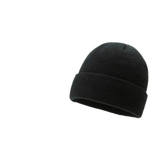 Unisex Winter <b>Beanies</b> Men's Thickened Fleece Knitted Hat <b>Waterproof</b> Fabric Warm Solid Color Elastic Ear Design for Outdoor - Product Image 3