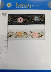 ผ้าบางเนื้อละเอียดปักลายดอกไม้หลากสีสำหรับเจ้าสาวและตกแต่งบ้านดีไซน์ที่สลับซับซ้อน - Product Image 3