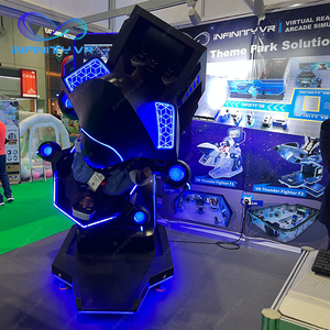 Infinityvr Dubai thỏa thuận hiển thị VR sấm sét máy bay chiến đấu 360 độ roller coaster xoay chuyến bay cuộc đua bắn mô phỏng máy - Product Image 5