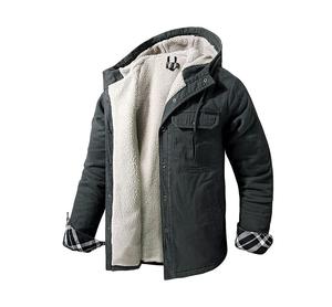 ขายส่ง 2024 แฟชั่นสไตล์คุณภาพสูงลายสก๊อตผู้ชายฤดูหนาว Flannel Zip Up แจ็คเก็ตที่กําหนดเองบุรุษแจ็คเก็ต - Product Image 5