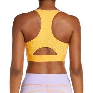 Sujetador de Yoga de calidad superior para mujer, sujetador de Yoga de nailon Spandex para mujer, sujetador de Yoga sin costuras para mujer en Moq bajo - Product Image 3