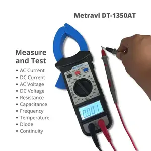 Metravi-Pinza amperimétrica de CA/CC, instrumento eléctrico digital TRMS, de alta calidad, de la marca Metravi - Product Image 3