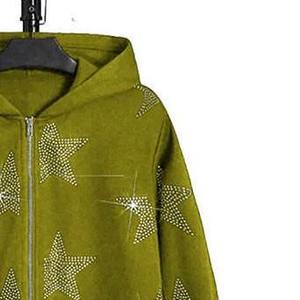 Sweat-shirt pour homme en strass de haute qualité, taille personnalisée, dernier design, fabriqué au Pakistan, respirant - Product Image 2