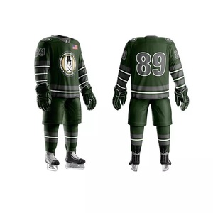 GAF Maillots de hockey sur glace d'équipe personnalisés, respectueux de l'environnement, imprimés par sublimation et bon marché, uniformes de hockey sur glace de conception libre - Product Image 3