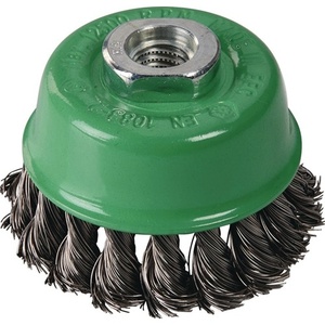 Cup <b>Brush</b> D.80mm 0.5mm Wire Thickness Stainless Steel 8500min- TECWERK <b>Power</b> Tool Accessory - Product Image 1
