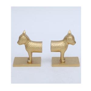 Exportateur de serre-livres de luxe personnalisé en métal laiton antique Chess King et Wazir avec base noire pour la vente chaude et de haute qualité - Product Image 3